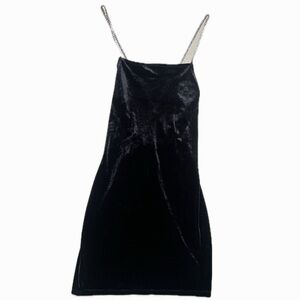 Black Velvet Mini Dress